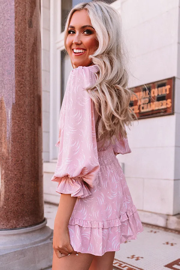 Caught In A Moment Romper In Rose Quartz