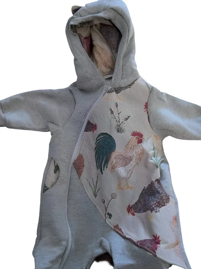 Chickens Exclusive by LennyLamb x Little Zen One Bear Romper