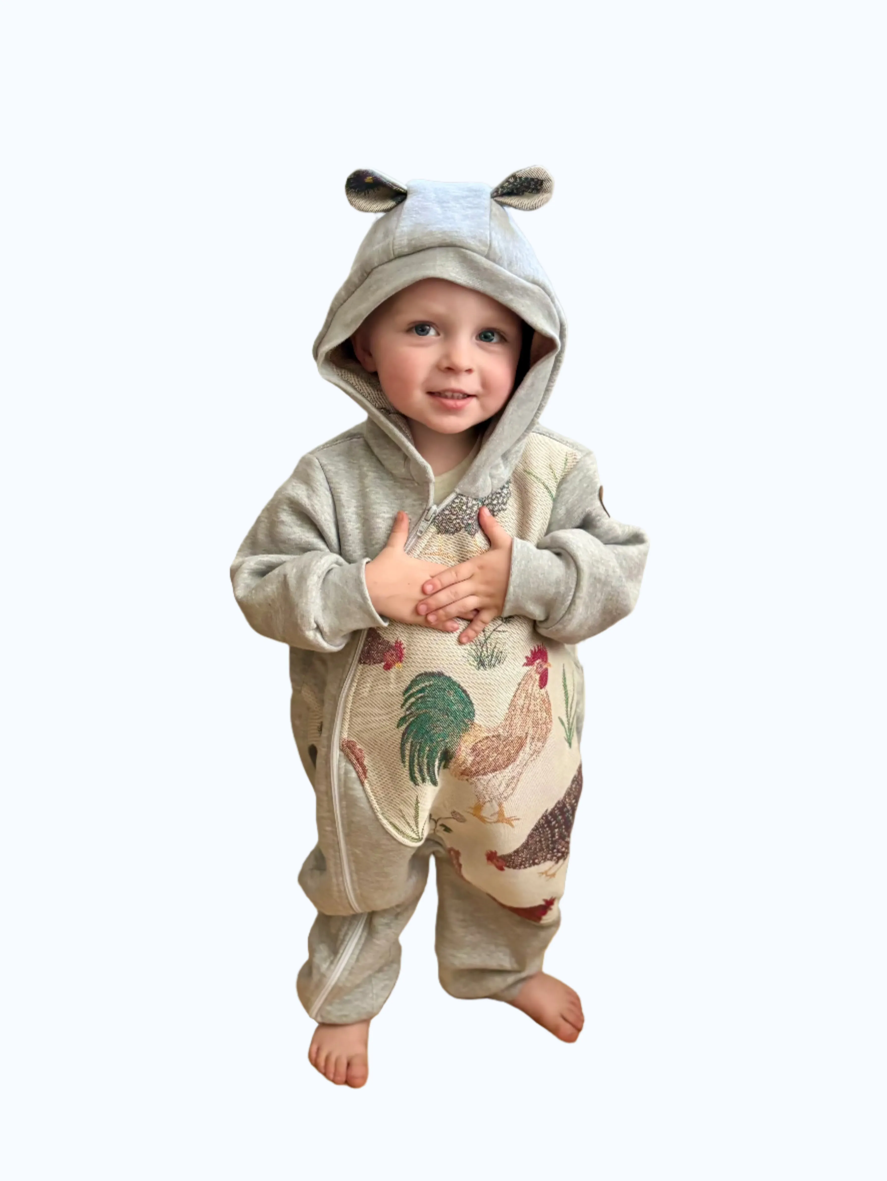 Chickens Exclusive by LennyLamb x Little Zen One Bear Romper