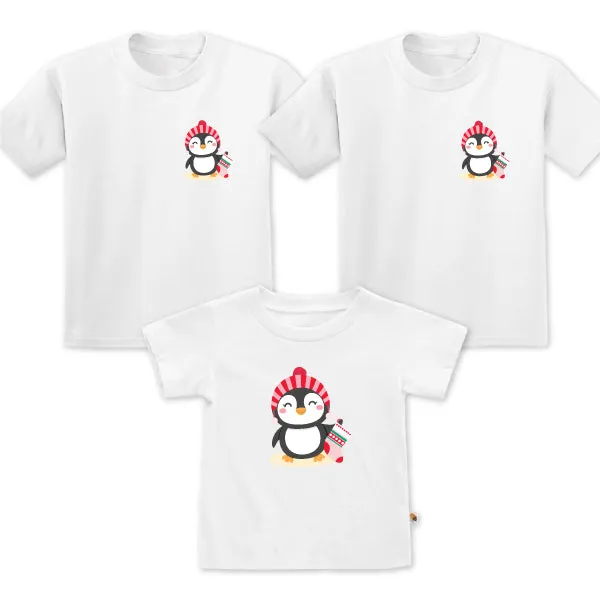 Christmas Cute Penguin Family Set