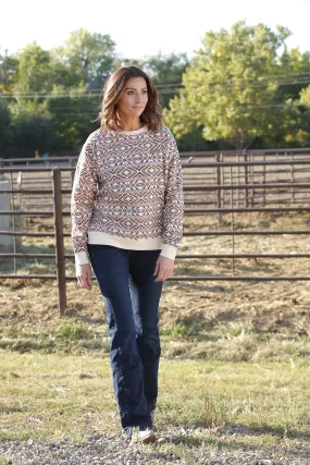 Cinch Women's Multi French Terry Sweatshirt