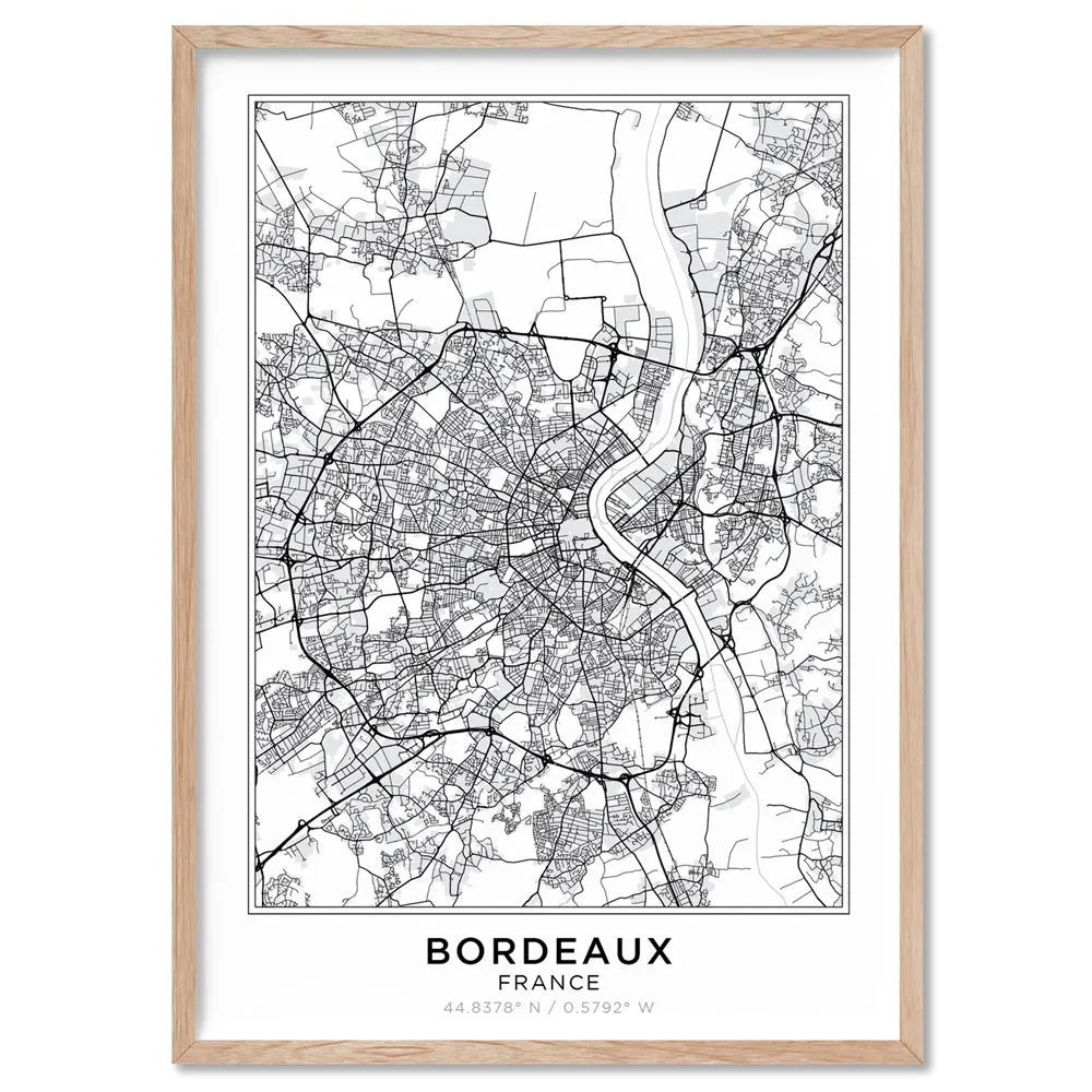 City Map | BORDEAUX - Art Print