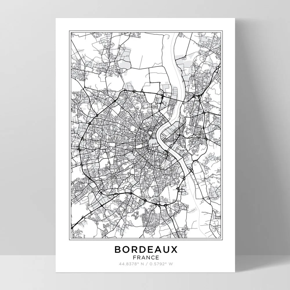 City Map | BORDEAUX - Art Print