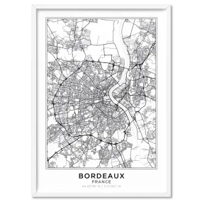 City Map | BORDEAUX - Art Print