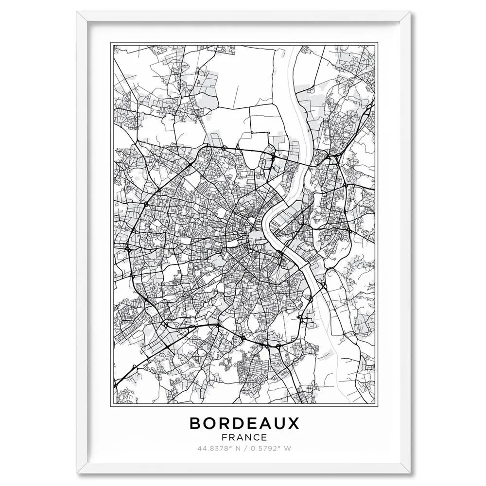 City Map | BORDEAUX - Art Print