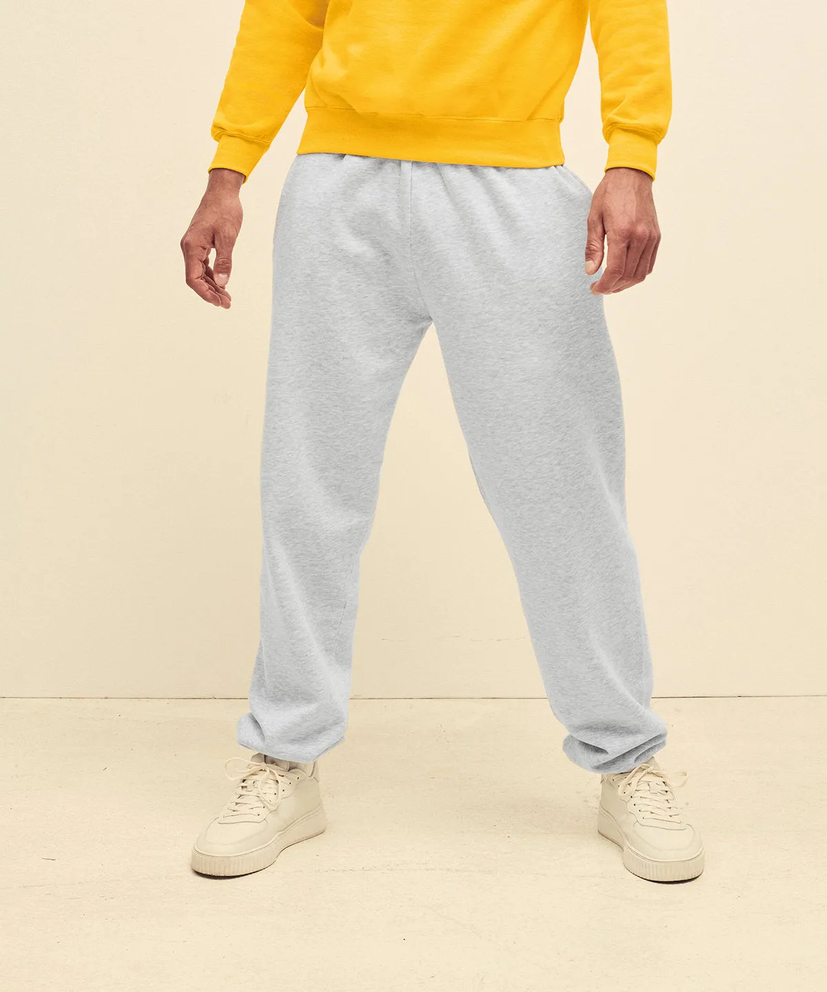 Classic 80/20 elasticated sweatpants | White