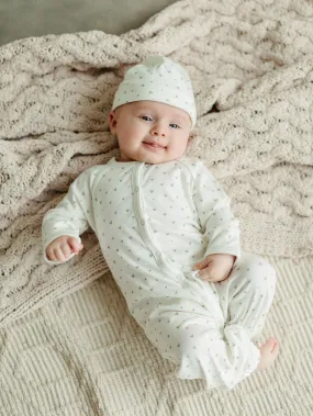 Convertible Romper & Beanie Set - Hearts