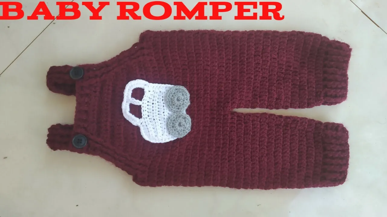 Crochet baby Romper - (Color can be customised)