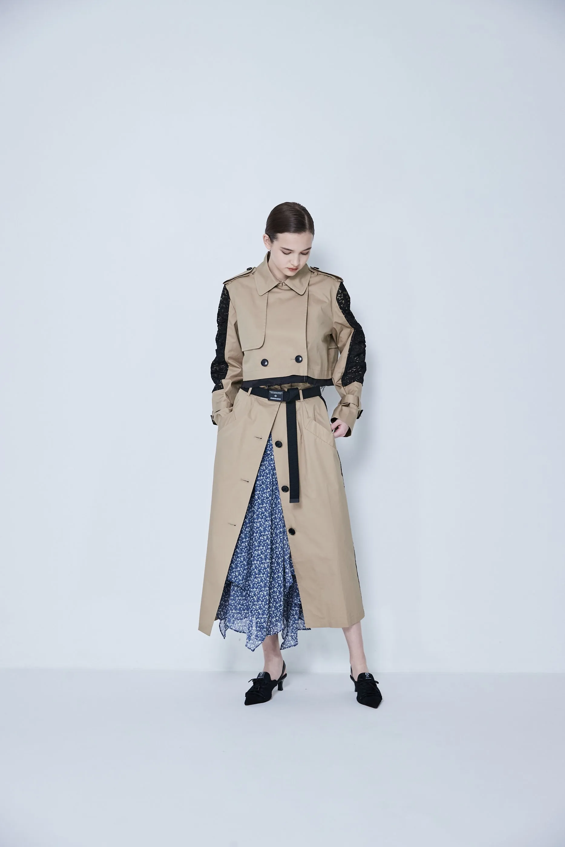 Cropped Trench Jacket