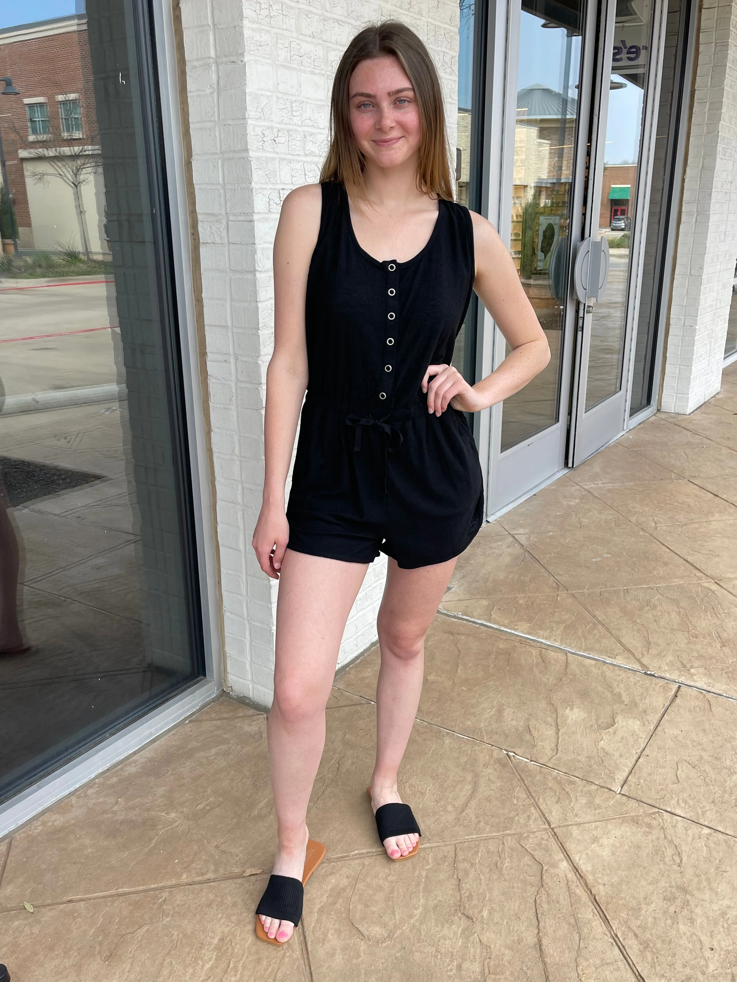 Delta Snap Button Romper