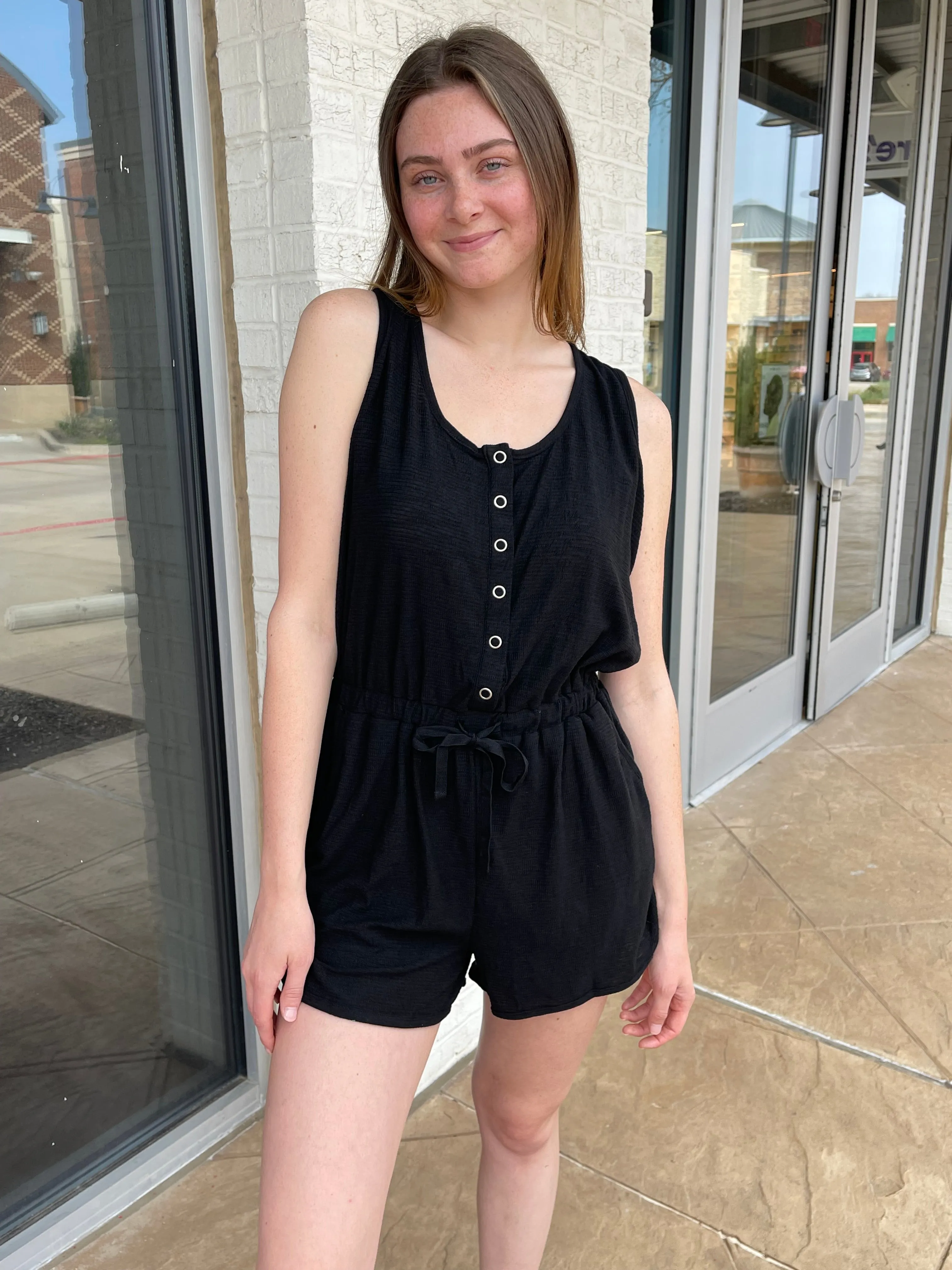 Delta Snap Button Romper