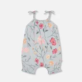 Deux Par Deux Romper - Printed Flowers