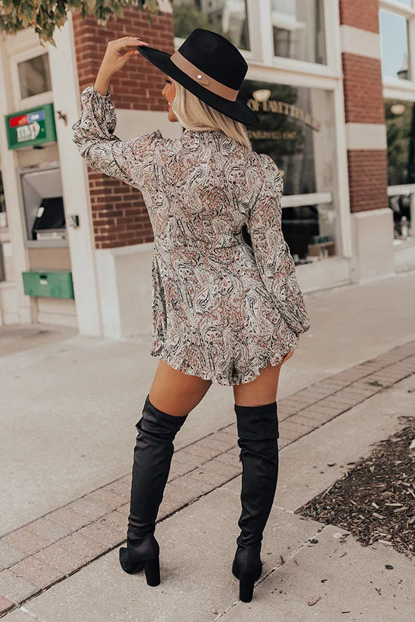 Dig Deep Down Paisley Romper