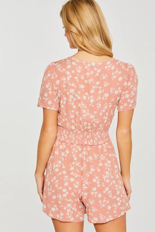 *DITSY FLORAL ROMPER BLUSH