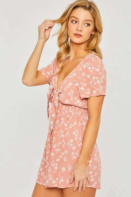 *DITSY FLORAL ROMPER BLUSH