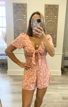 *DITSY FLORAL ROMPER BLUSH