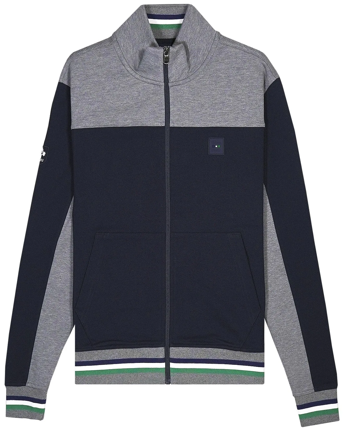 Eden Park IRFU Full Zip Sweatshirt - Navy