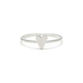 Everly Heart Ring Silver