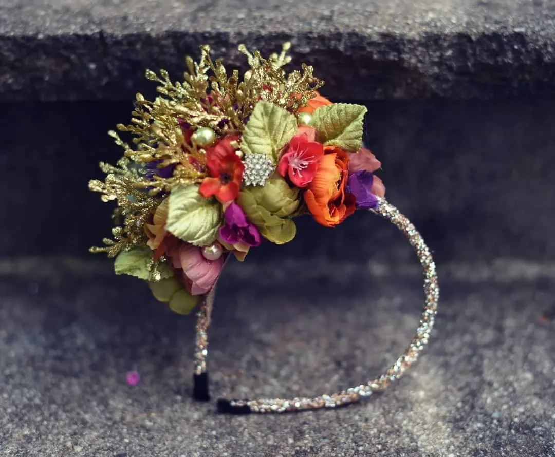 Fall Bloom Glam Headband