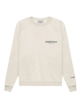 Fear Of God Essentials Core Collection Crewneck Light Heather Oatmeal [FW21]