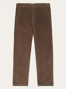 FLINT wide corduroy chino pants - Demitasse (brown)