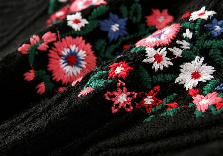 Floral Wool Sweater