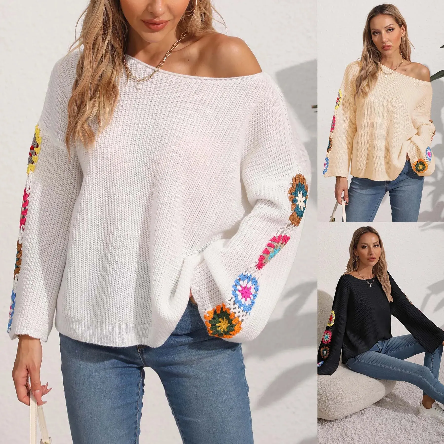 Folk Embroidered Cozy Pullover