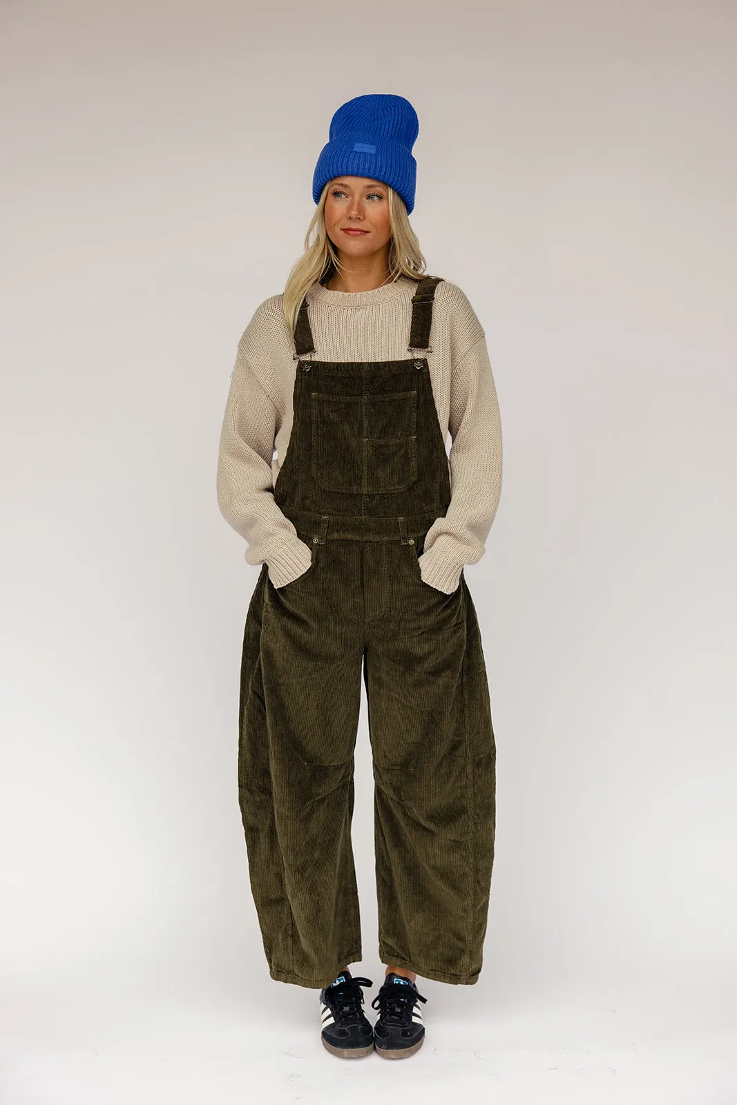 Free People Good Luck Cord Overall