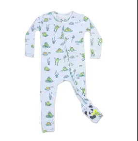 Frogs Bamboo Convertible Footie