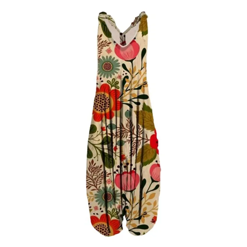 Funki Buys | Pants | Women's Casual Loose Romper Jumpsuit