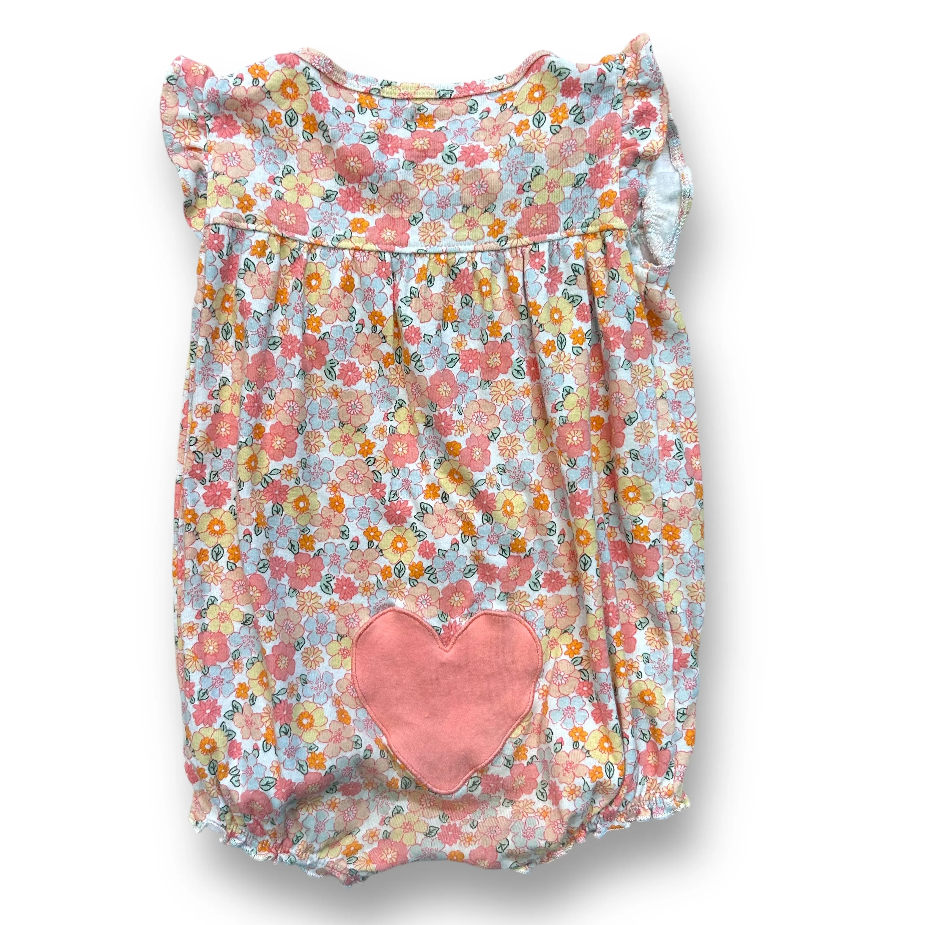 Girls Carter's Size 24 Months Multi-Color Floral Snap Bottom Romper