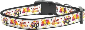 Give Thanks Dog Collar Large