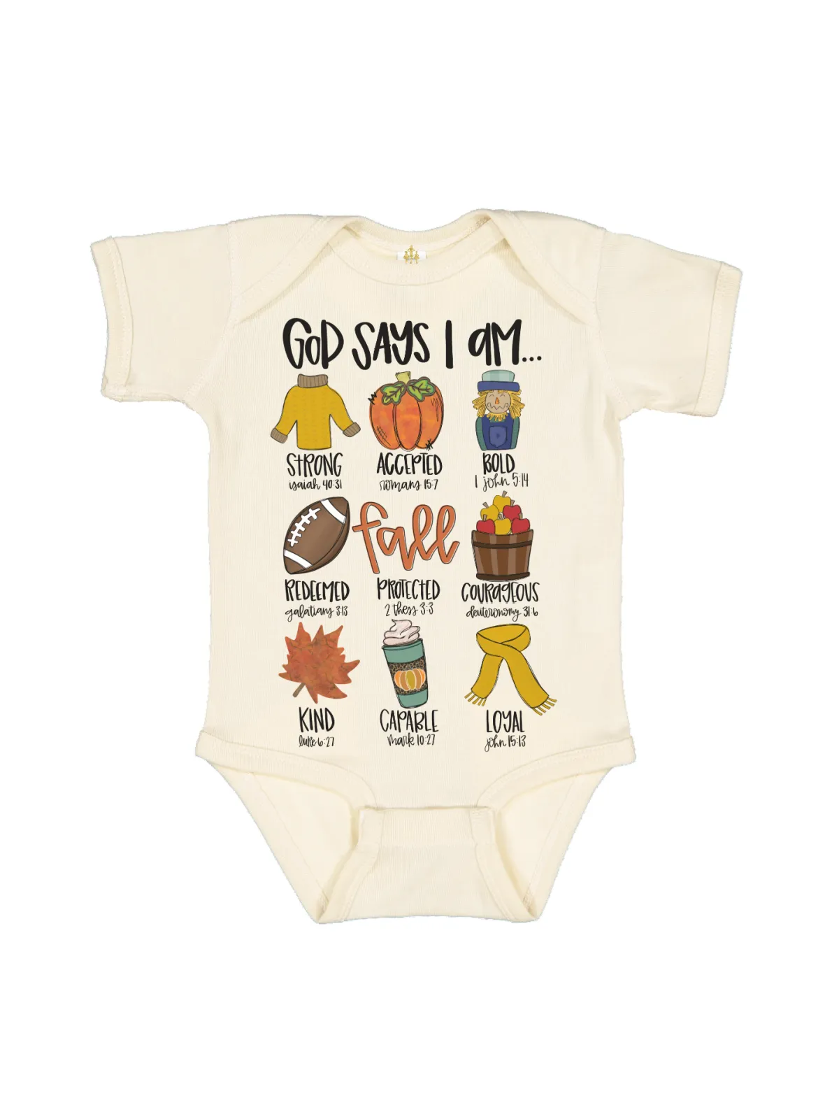 God Says I Am Baby Bodysuit   Infant Romper