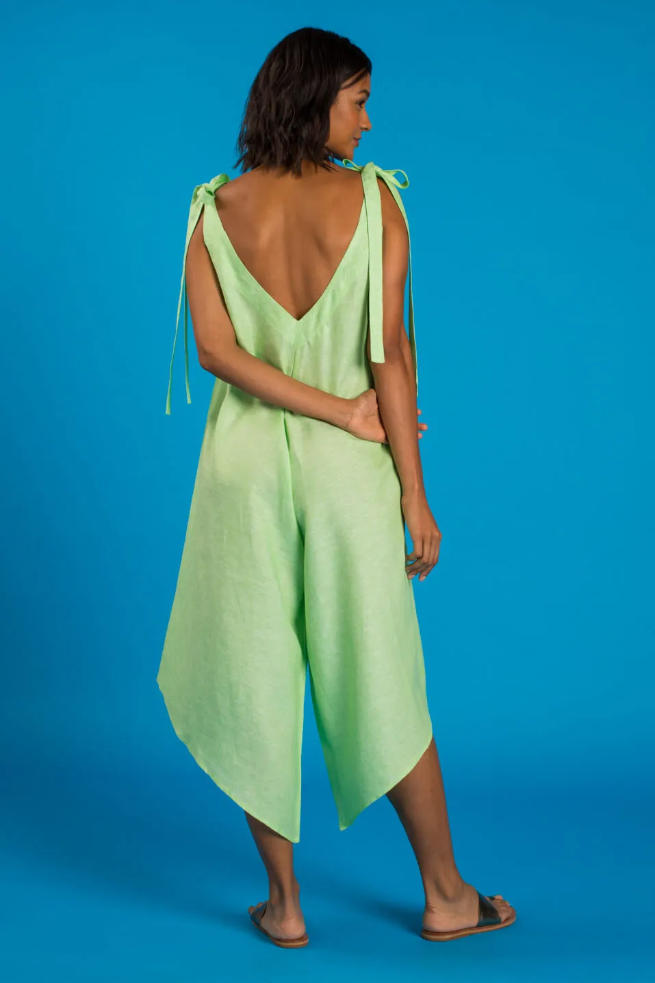 GRANADINA Linen Jumper - Apple Green