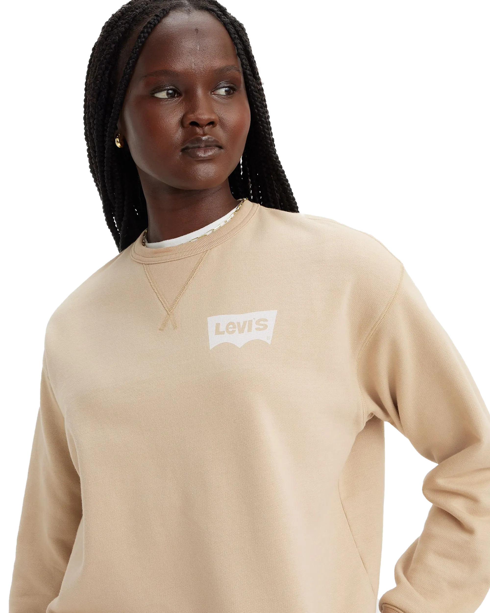 Graphic Signature Sweatshirt in Safari