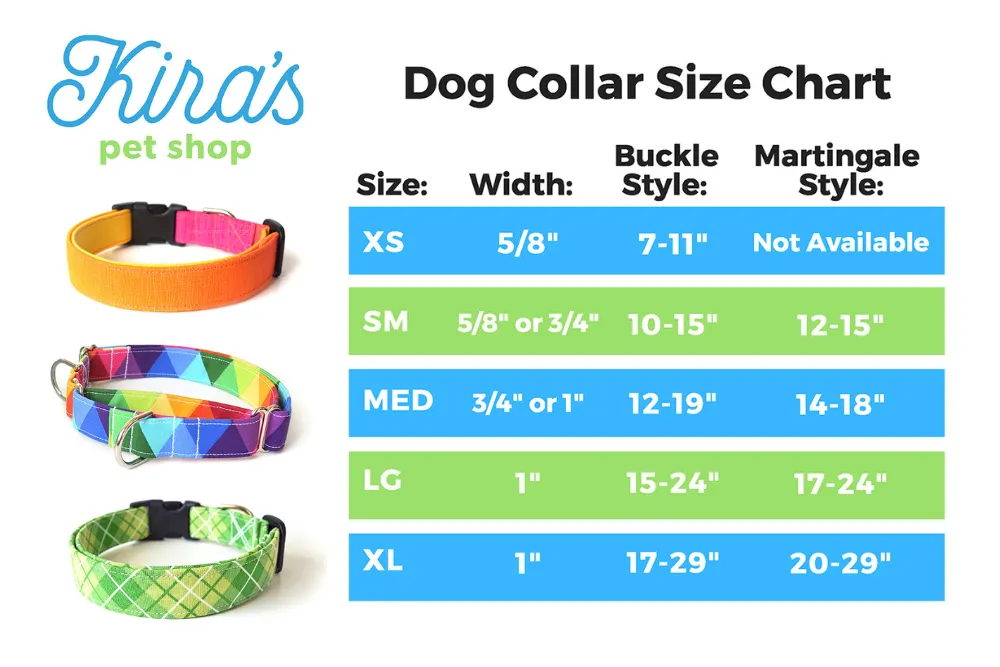 Green Geometric Shapes Dog Collar