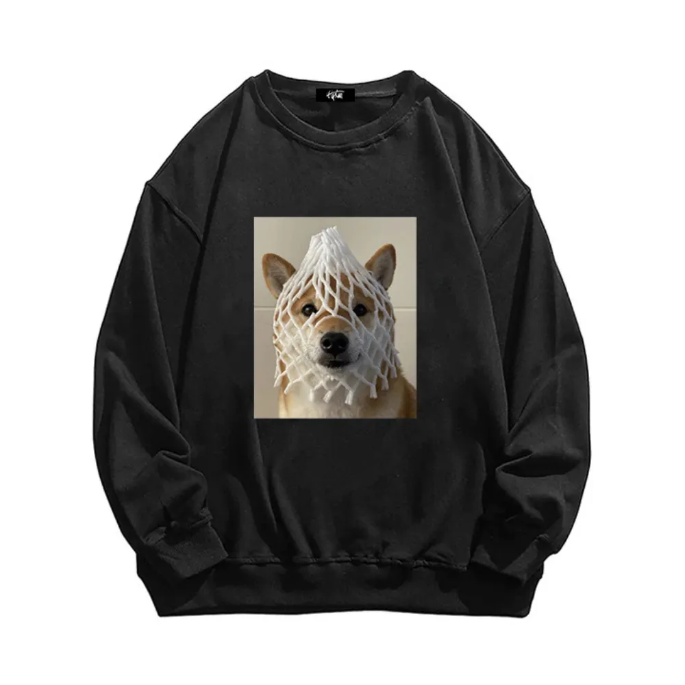 “Grid Puppy” Sweatshirt