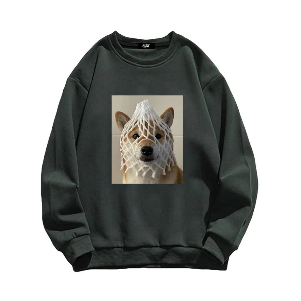 “Grid Puppy” Sweatshirt