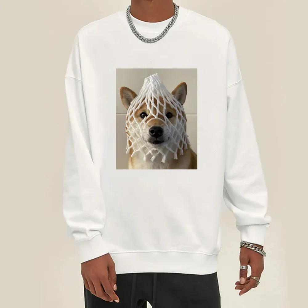 “Grid Puppy” Sweatshirt