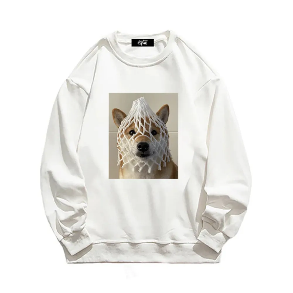 “Grid Puppy” Sweatshirt