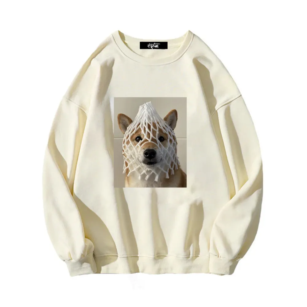 “Grid Puppy” Sweatshirt