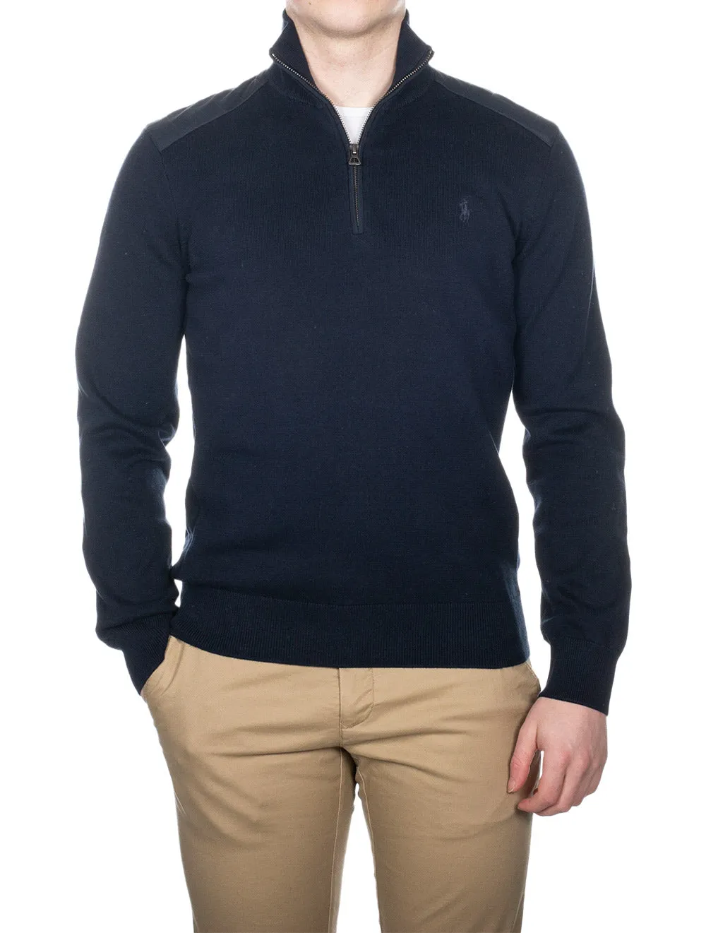 Half Zip Hybrid Pullover Cruise Navy