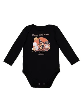 Halloween Pumkin Elf Cartoon Pattern Baby Long Sleeve Onesie