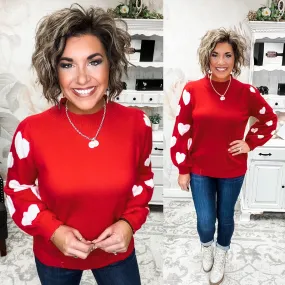 Heart on Your Sleeve Pullover Sweater