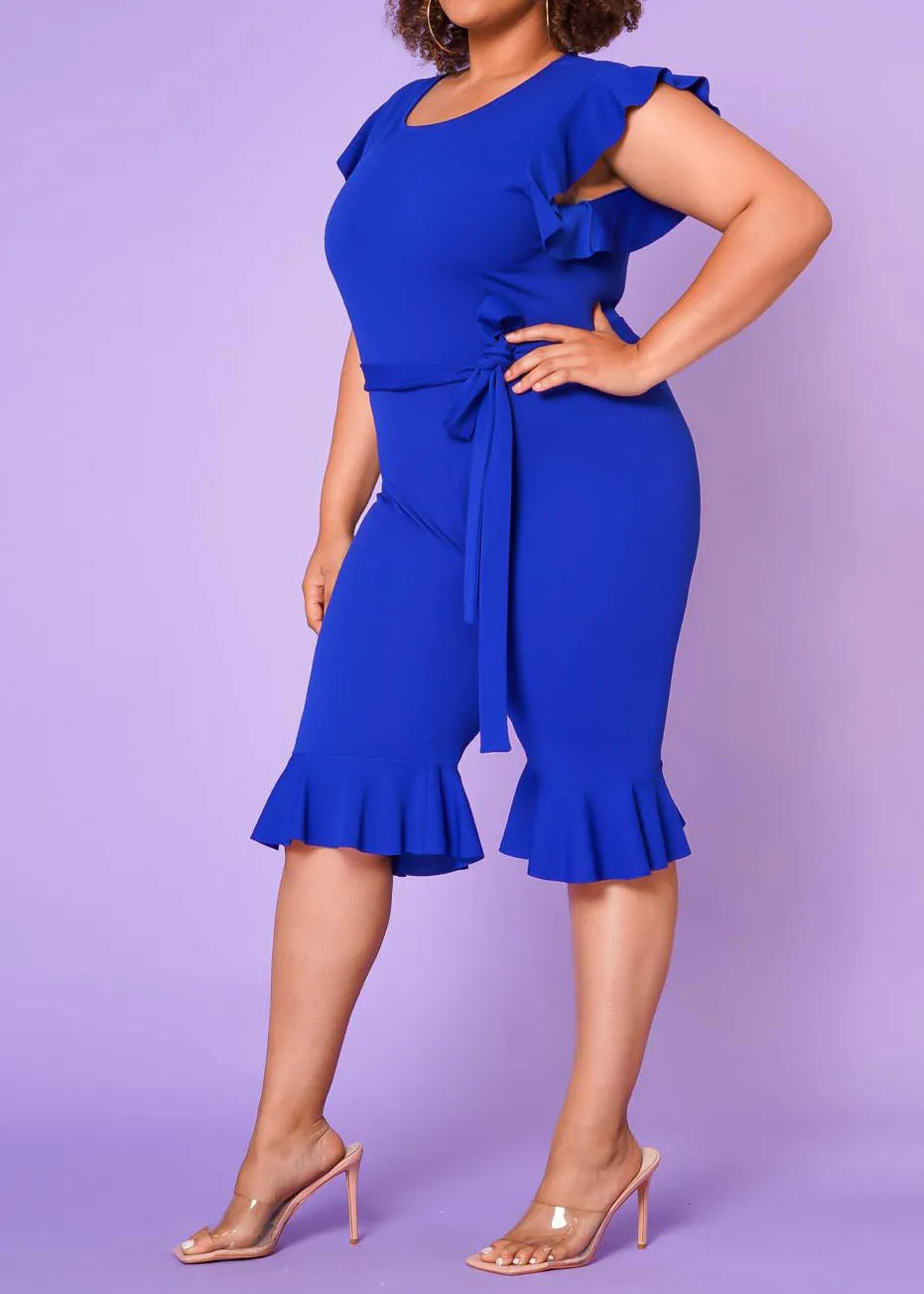 HI Curvy Plus Size Women Occasional Biker Romper