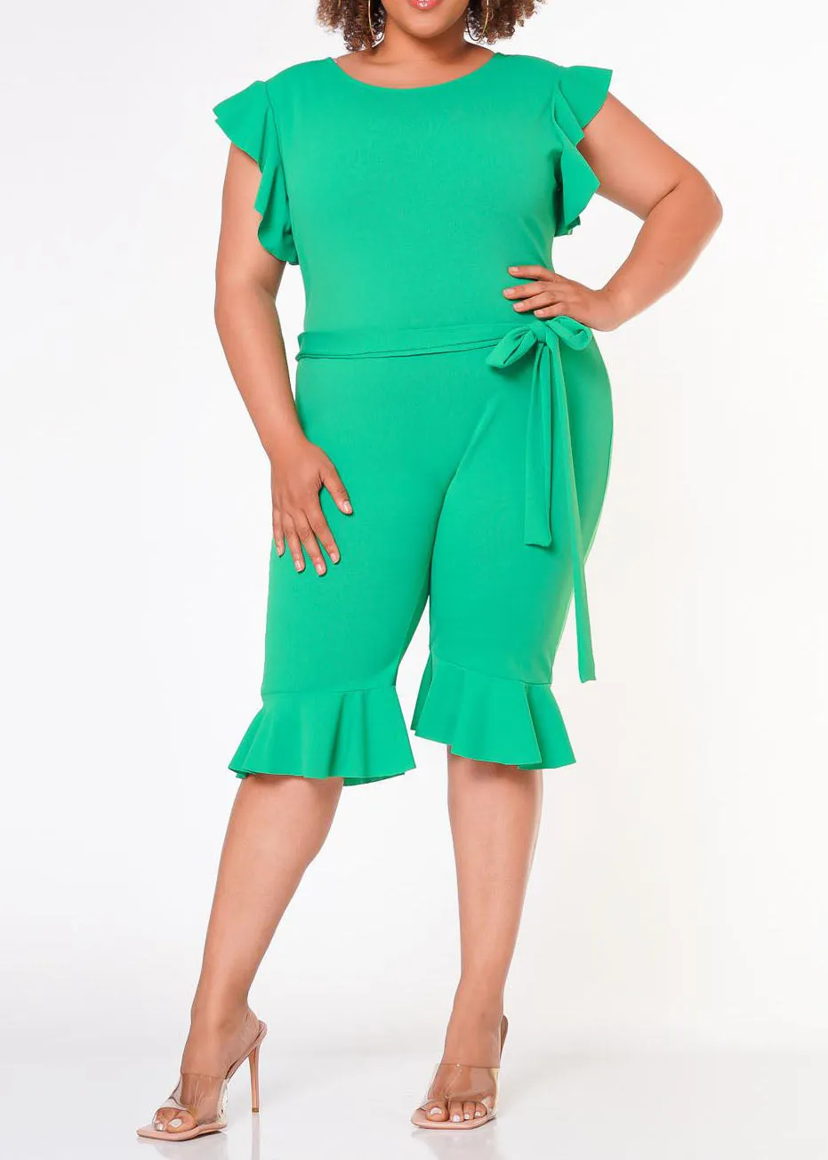 HI Curvy Plus Size Women Occasional Biker Romper