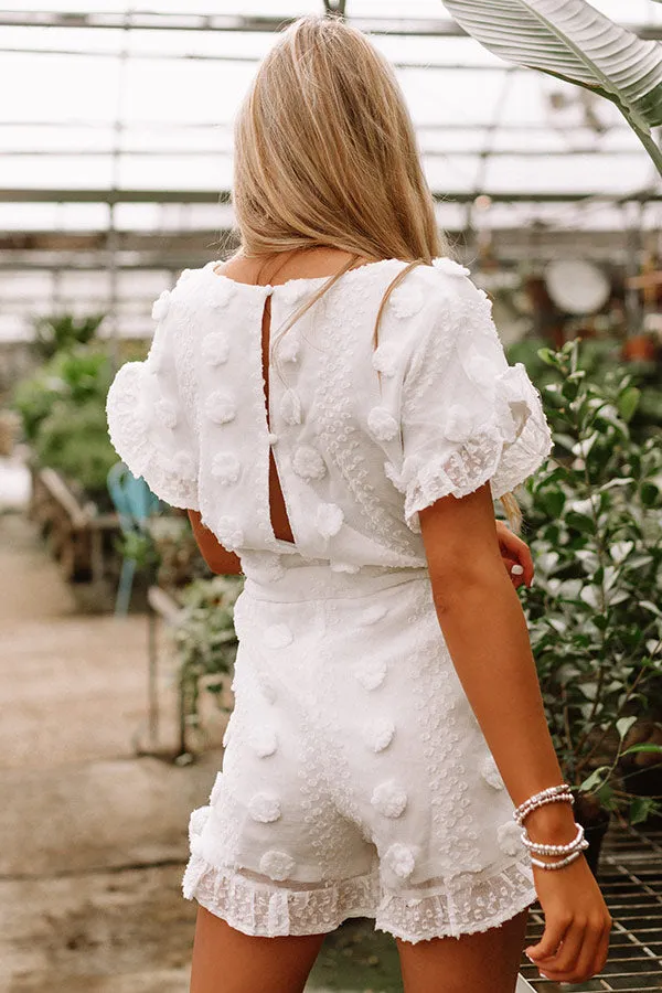 High Expectations Romper in White