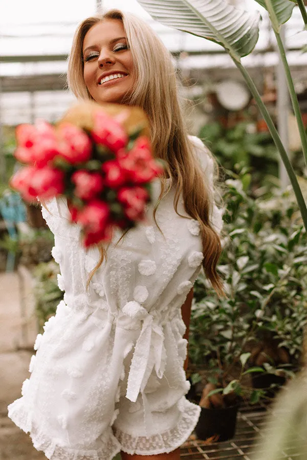 High Expectations Romper in White