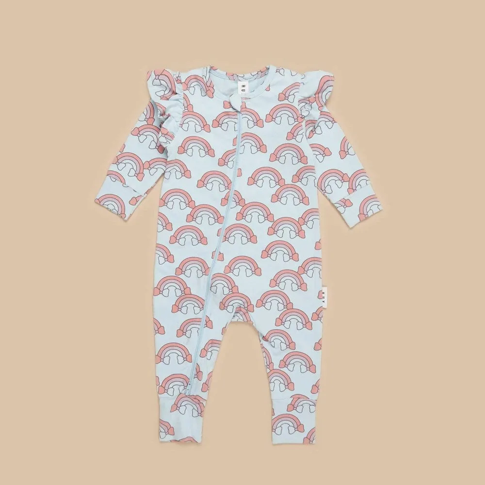 Huxbaby: Zip Romper Rain Bow