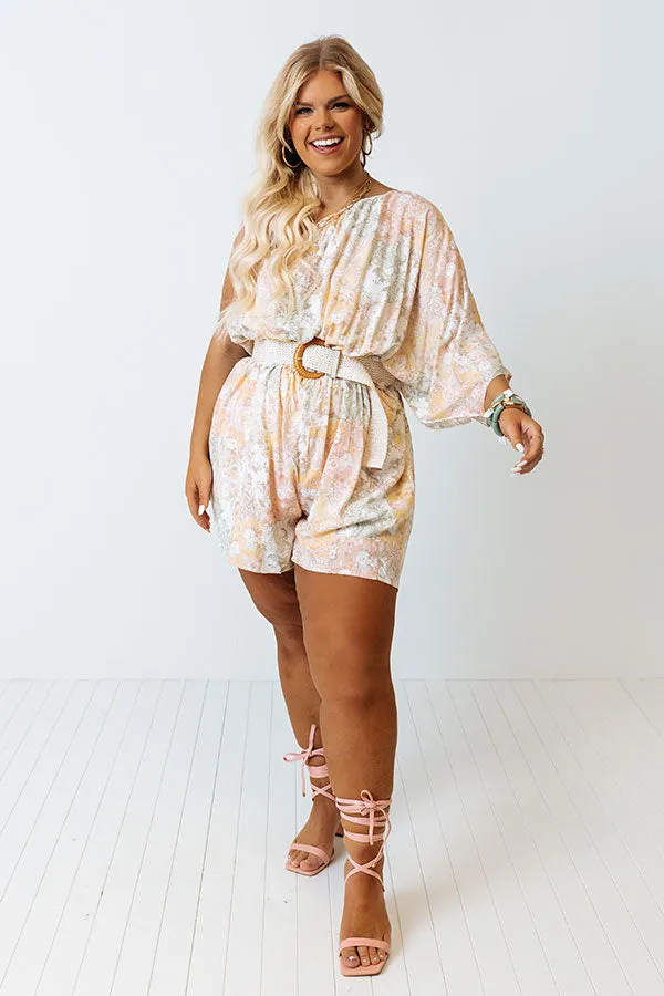 Instantly Impressed Paisley Romper Curves